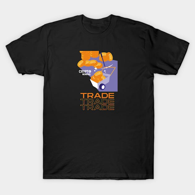 Mining Bitcoin T-Shirt by CryptoHunter